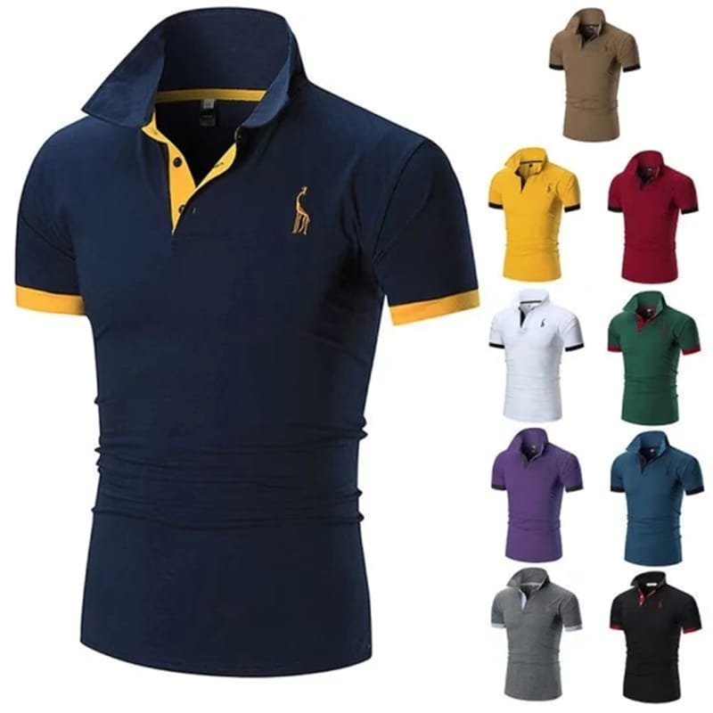 Custom Design Your Own Brand Polo Shirt Short Sleeve Men′s 100% Cotton Quick Dry Man Golf Polo T-Shirt Shirts (5)