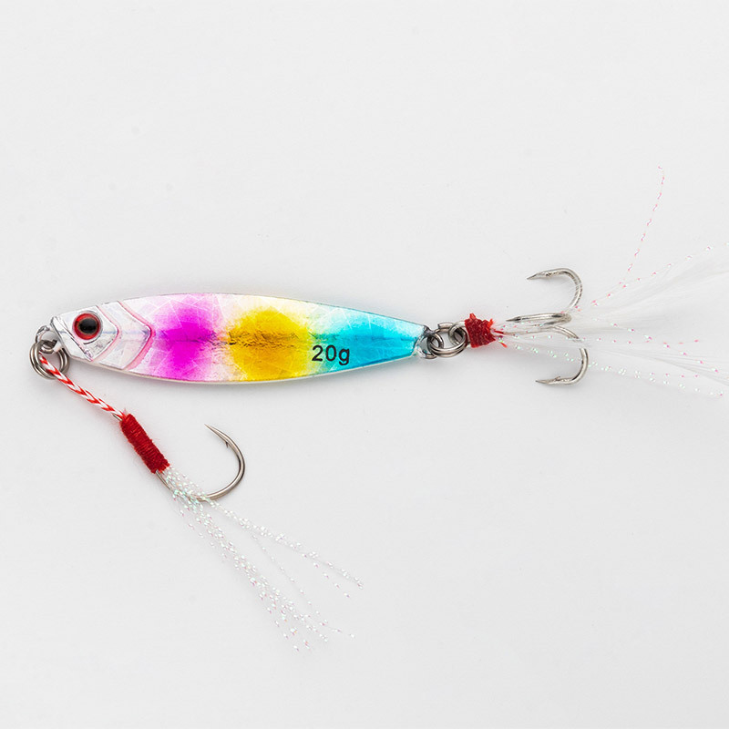 Lure Accessories Suit 5pcs Feather Gold And Silver Mixed Sequins Bait