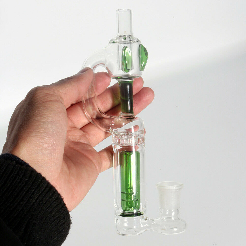 glass long pipe smoking bubbler