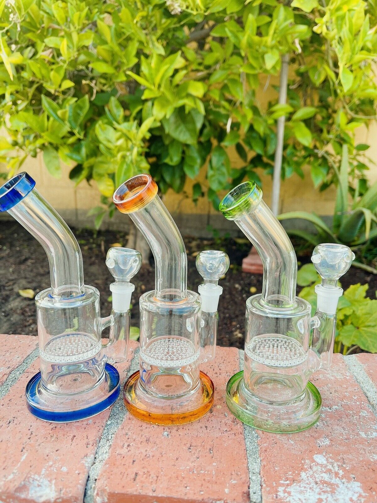 glass smoking water pipe