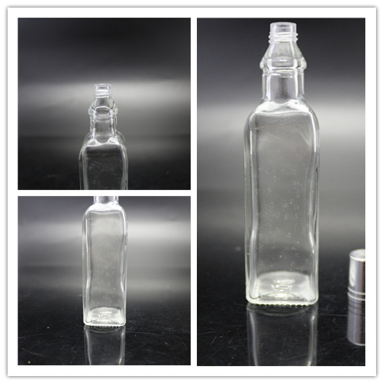 shanghai factory sale mini sauce bottles 60ml with silver color cap