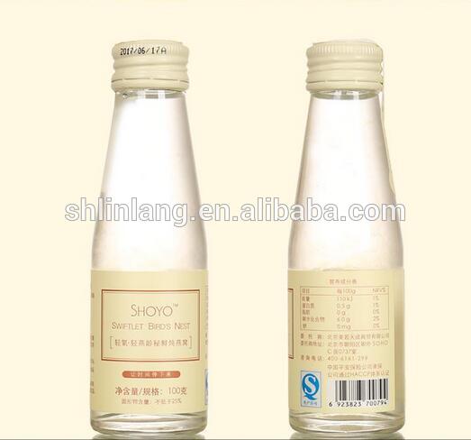 high quality manufacture wholesale Bird's Nest <a href='/glass-bottle/'>glass bottle</a> with Safety cover high temperature resistance