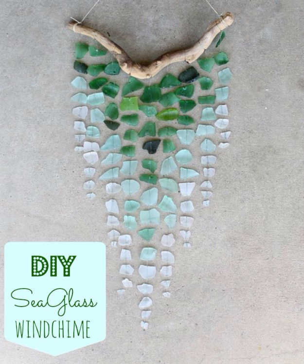 Simple and Pretty DIY Wind Chime Craft | DIY Sea Glass Wind Chime by DIY Ready at diyready.com/... - Marble Crafting Inc.