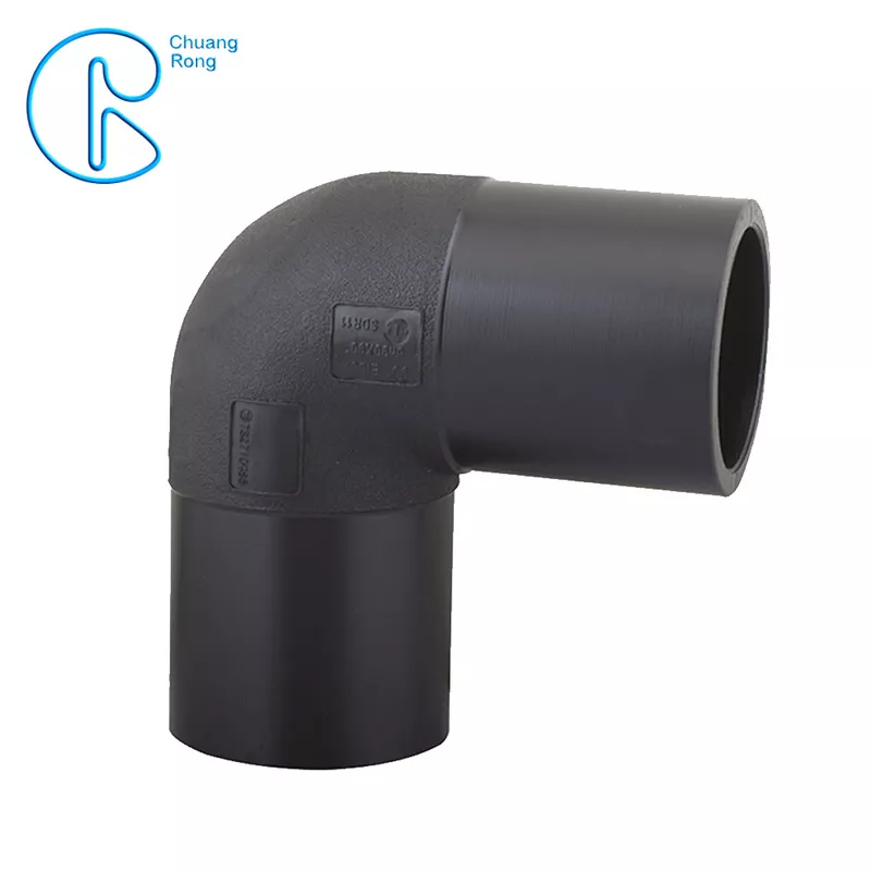 PE100 PN16 SDR11/PN0 SDR17 HDPE Fusion <a href='/fitting/'>Fitting</a>s , HDPE 90 Degree Elbow With Welding Parameters