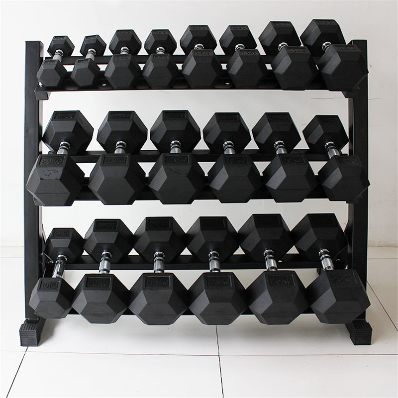 3 Tier Stand Wholesale Commercial Home Weight Gym Dumbbell Set 