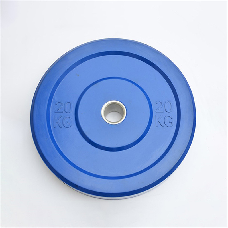 Gym Barbell Rubber Bumper Weight Plate Colored01