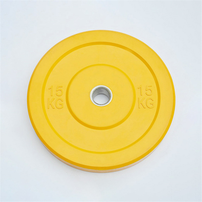 Gym Barbell Rubber Bumper Weight Plate Colored02