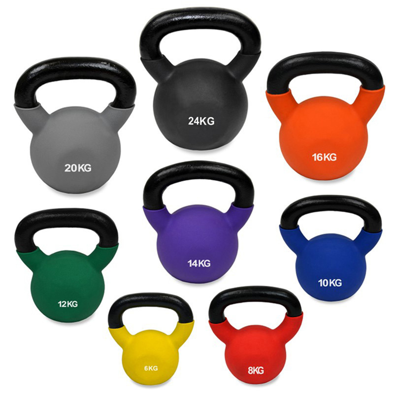 Gym Fitness Equipment Kettlebell Adjustable Custom Neoprene Coated Kettlebell Set (1)