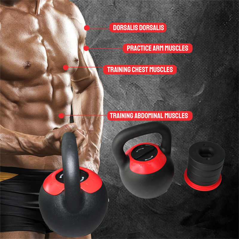 Sports Equipment  40 LB Adjustable Cast Iron Kettlebell with Customized Color03