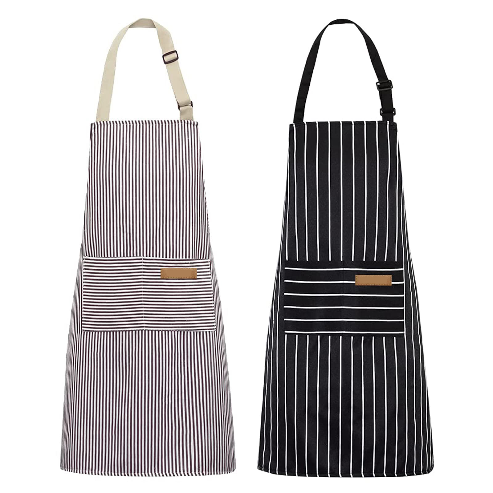 Bib Soft Chef Aprons | <a href='/adjustable/'>Adjustable</a> with 2 Pockets | Factory Direct Kitchen Cooking Aprons