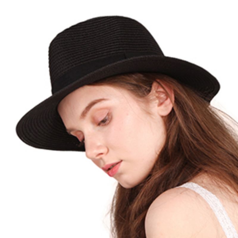 Fedora Hats for Women Straw Ha4