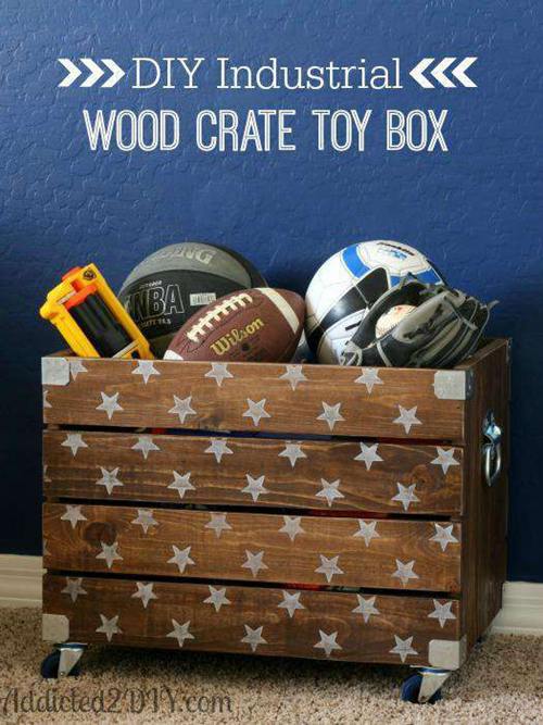 wooden toy box on wheels Amazing Toys Ideas