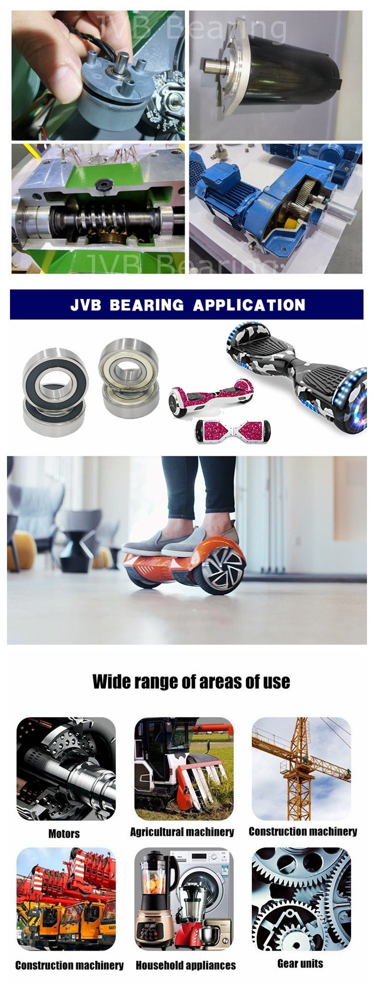 ABEC-3 Toy Bearing Chrome Steel 6844 Zz Ball Bearing