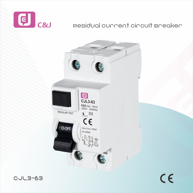 CJL3-63 2p 25A RCCB <a href='/electronic/'>Electronic</a> Type/Electro-Magnetic Type Residual Current <a href='/circuit-breaker/'>Circuit Breaker</a>