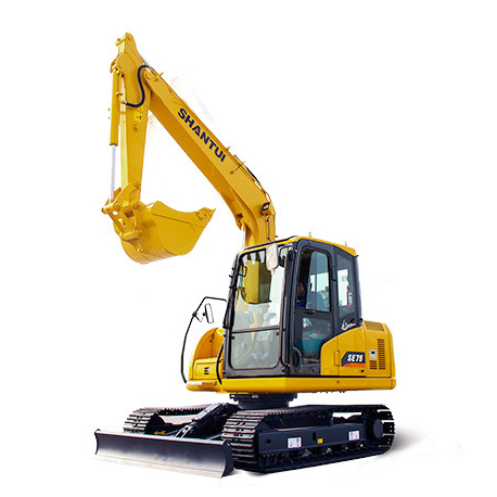 Shantui  SE75 7 ton  hydraulic <a href='/small-crawler-excavator/'>small crawler excavator</a> with grab price for sale