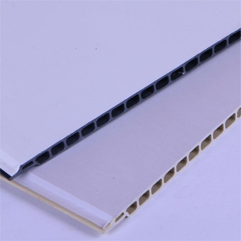 Factory Direct: WPC SPC PVC Wall Board for Home Living Room - 400-9 Oval, 8.5kg, Diamond Plate, V Seam.