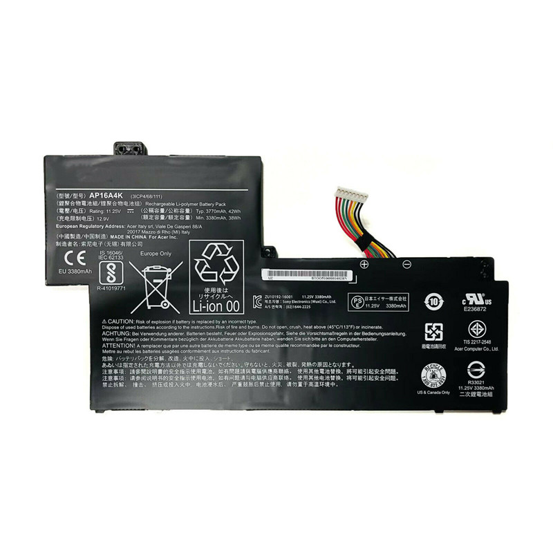 Factory Direct: AP16A4K <a href='/lithium-battery/'>Lithium Battery</a> for Acer Swift SF113-31-P865 Laptop