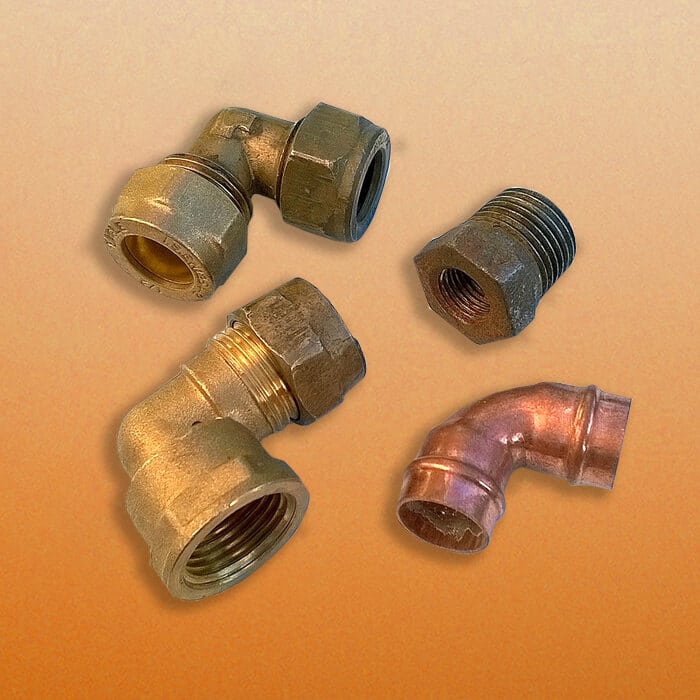 Plumbing fitting and copper plumbing fitting