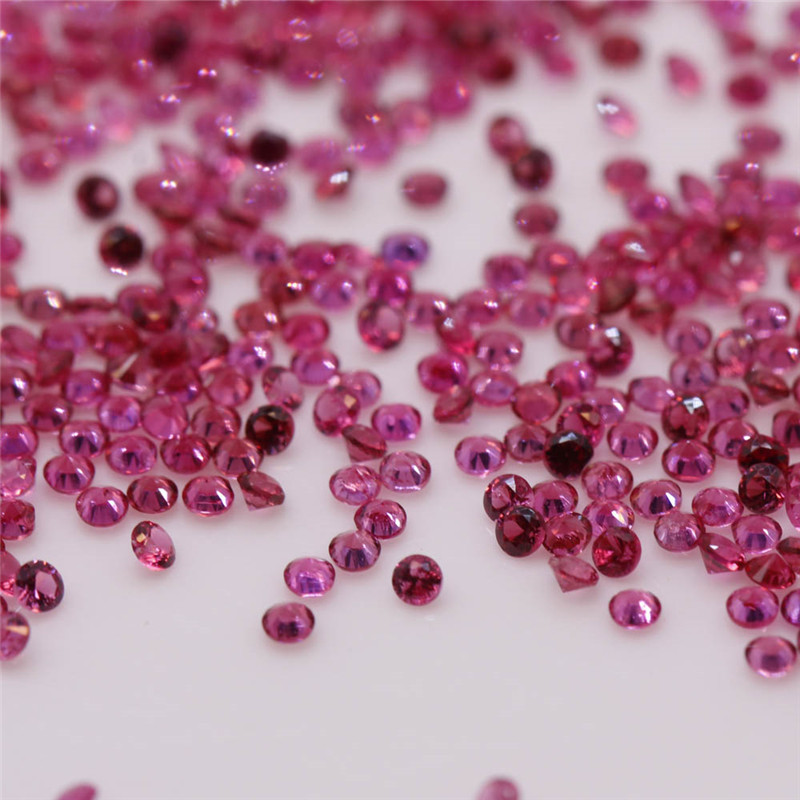 Natural Red Spinel Loose Gems Round Cut 0.7mm (3)