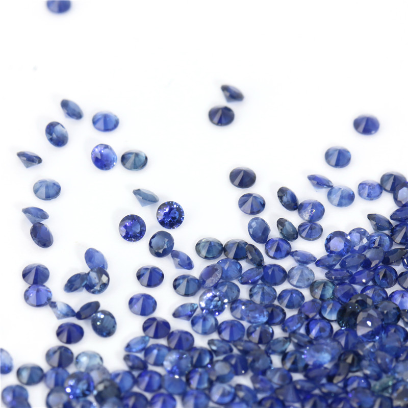 Natural Sapphire Loose Gems Round Cut 0.8m (3)