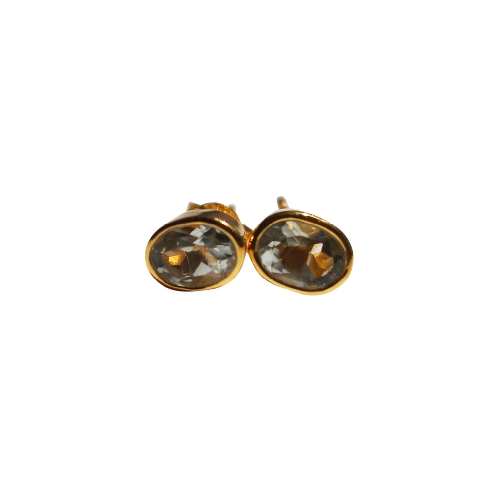 Green <a href='/amethyst/'>Amethyst</a> Earrings - Petra Gems