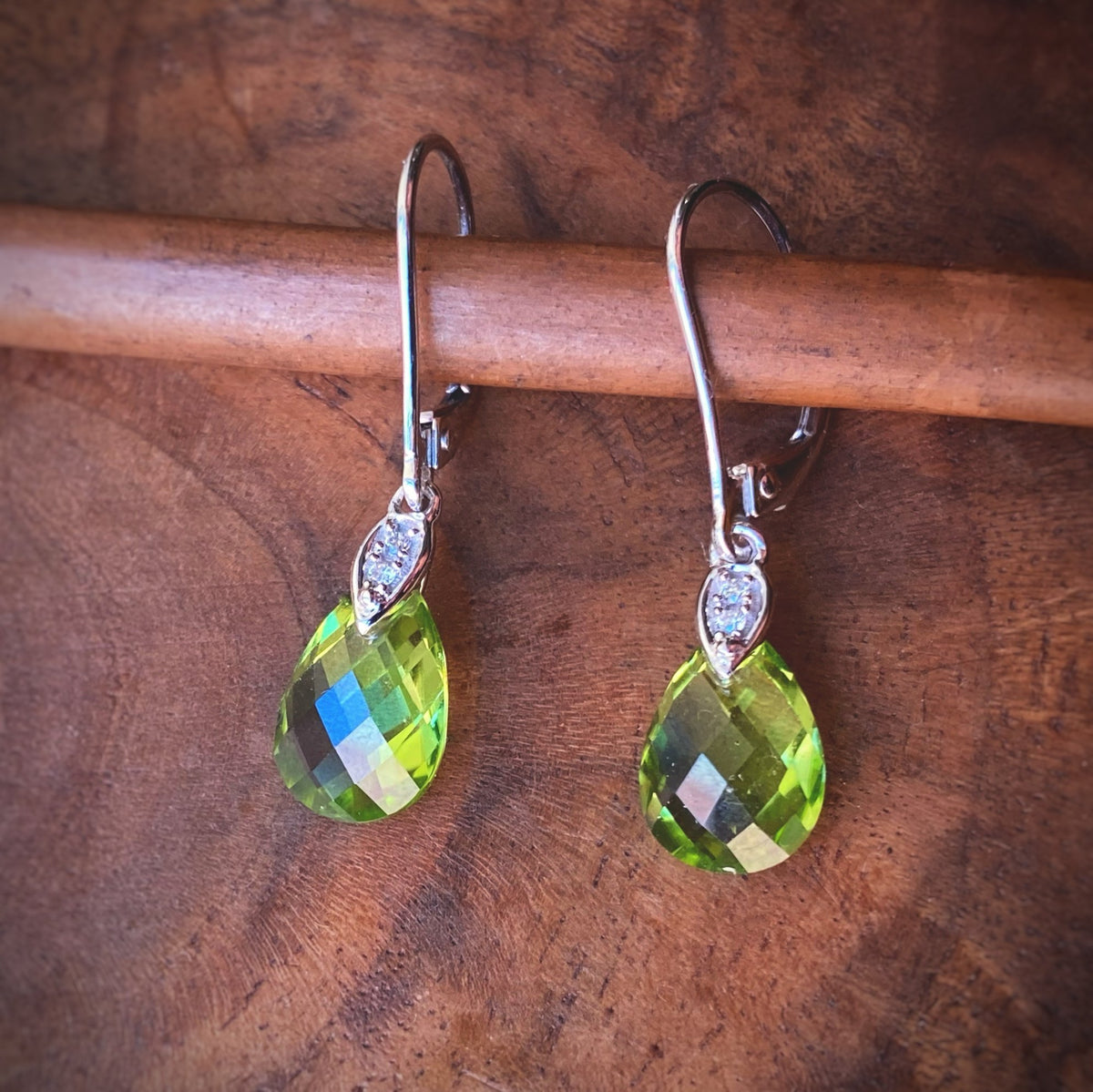 RED PERIDOT DROP EARRINGS - Unique Red Peridot Drop Earring at NOVICA