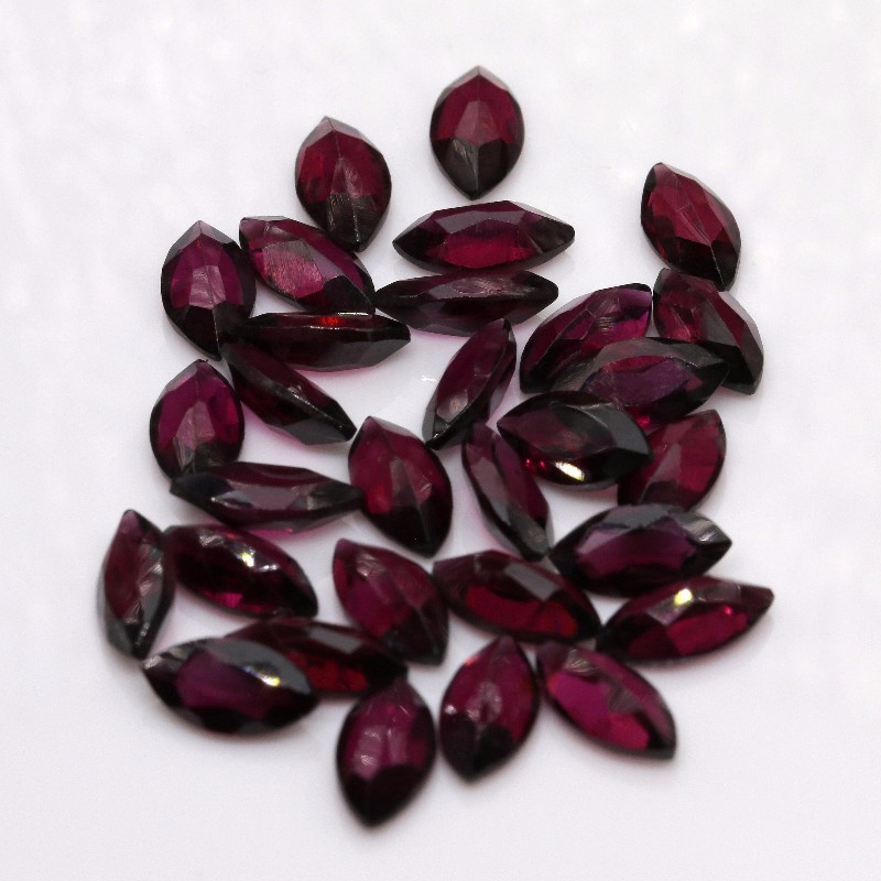 Factory Direct: Exquisite 2x4mm Natural Purple Garnet Marquise Gems