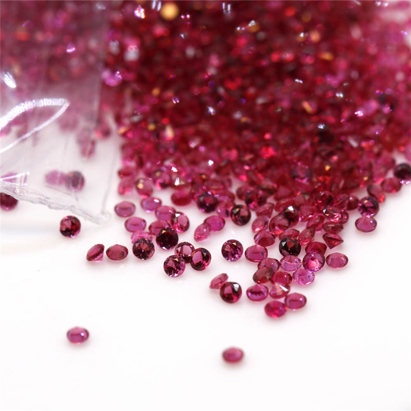 Shop Direct from our Factory: <a href='/natural-red-spinel/'>Natural <a href='/red-spinel/'>Red Spinel</a></a> Loose Gems in Round Cut 0.7mm