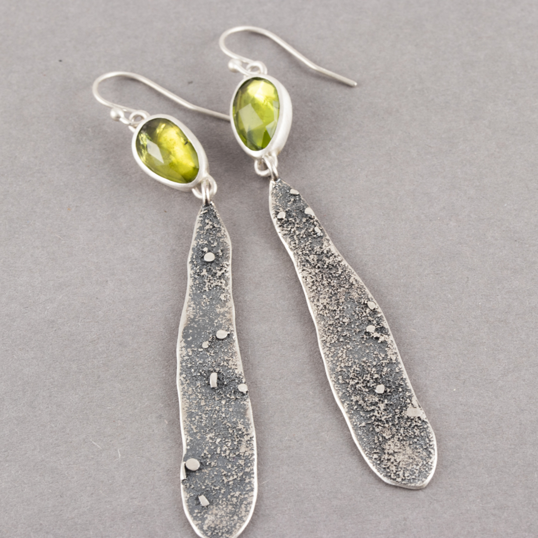 RED PERIDOT DROP EARRINGS - Unique Red <a href='/peridot/'>Peridot</a> Drop Earring at NOVICA