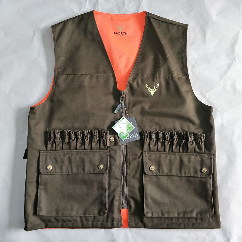 Versatile multi pocket V neck hunting vest