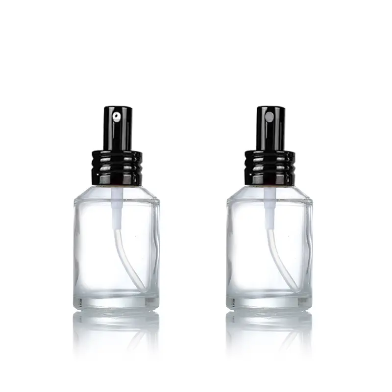 Refillable <a href='/glass-spray-bottles/'>Glass <a href='/spray-bottles/'>Spray Bottles</a></a> for Perfume and Lotion with Lotion Pump and Golden/Black Sprayer