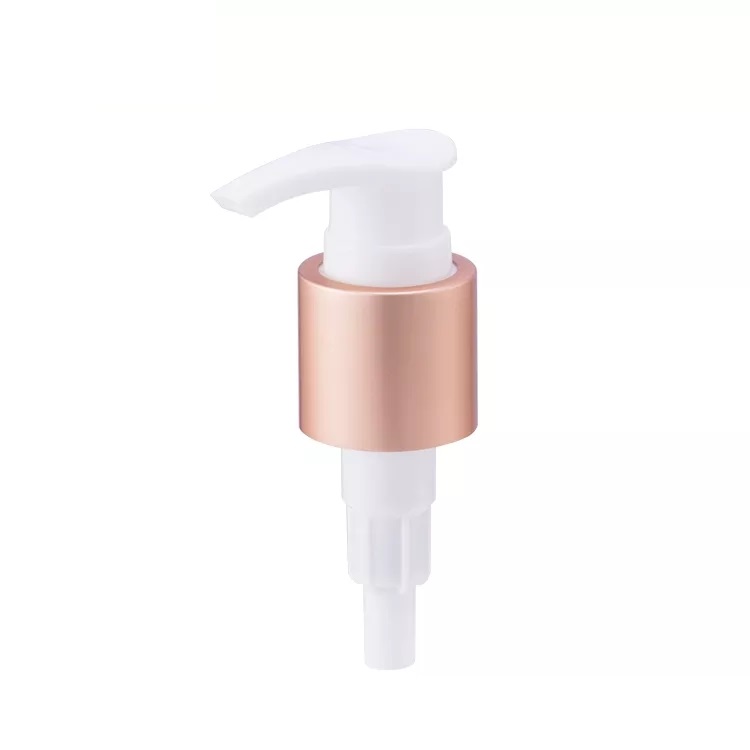 Quality 24 410 Non-Spill Lotion Pump with Gold Aluminum Collar - Factory Direct Supplier