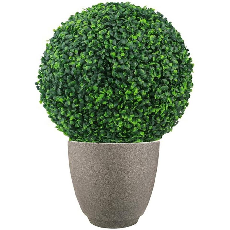 Factory-Direct UV Protected Eco-Friendly Faux Grass Balls: Artificial Boxwood Topiary Decor for Alluring Greenery