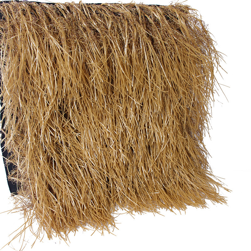 Pe Fireproof Uv Resistant Artificial Thatch 16cm Artificial Thatch Roof Plastic Thatch