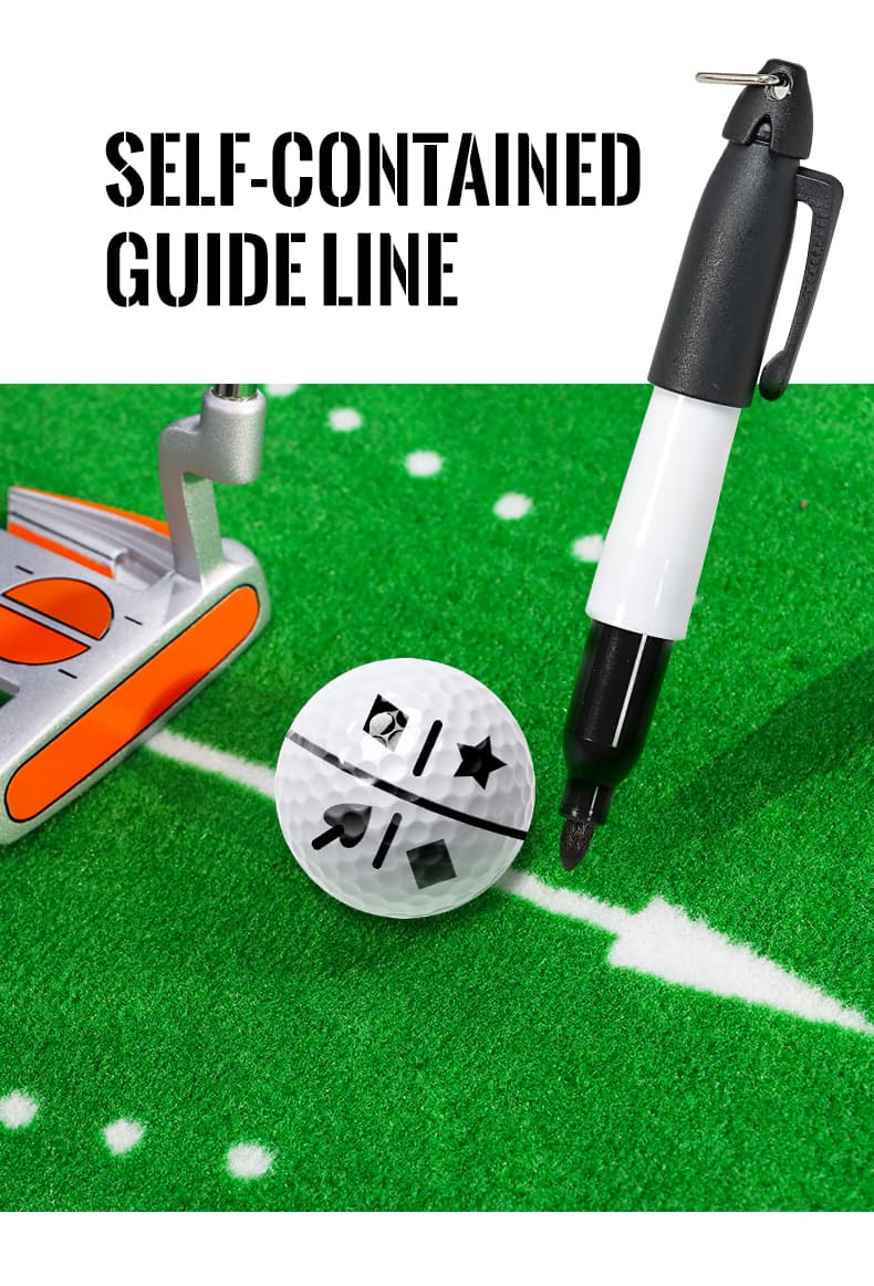 New design Golf Ball Line Drawing Marker set with 1 pen Alignment Tool Factory Supplier (5)