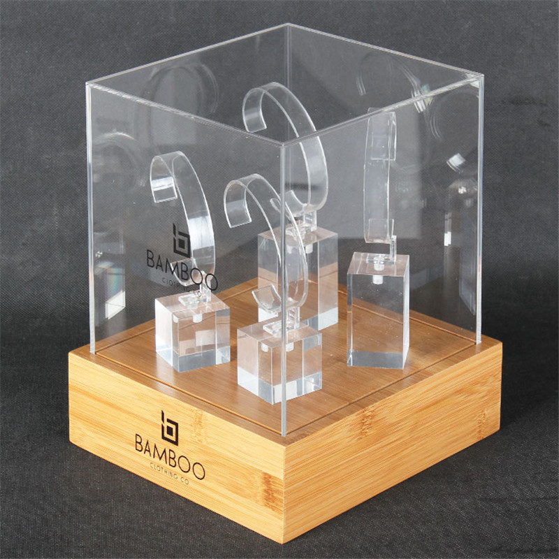 Shop Factory-Direct Engraved Acrylic & Bamboo Watch Display Cases