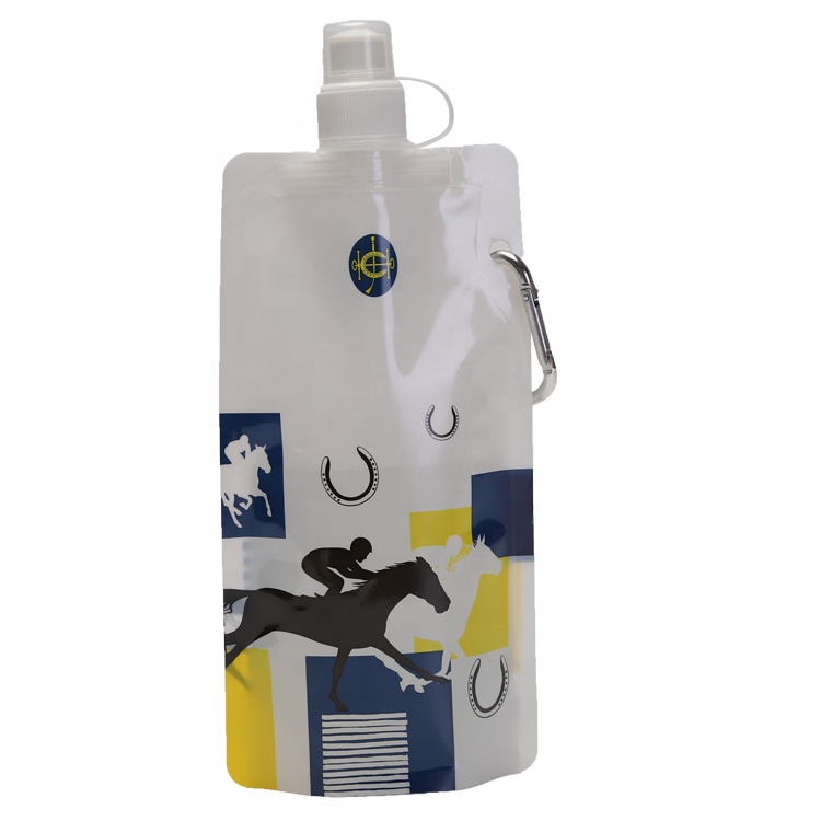 Factory Direct: Custom Design BPA-Free Foldable Water Bags - 480ml Capacity