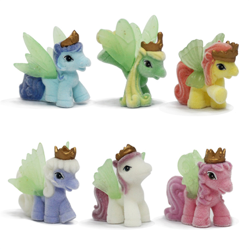 Flocked Pony with Green/White Wings | Factory Direct | Top-Quality WJ2006/WJ2007