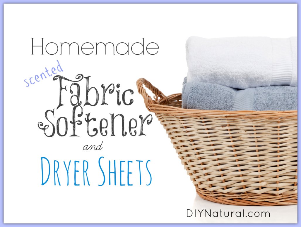 Homemade Fabric Softener and Homemade Dryer Sheets | DIY Natural