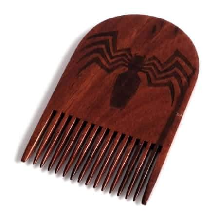 Venom Logo Wooden Beard Comb | Nifty Nerdy Company