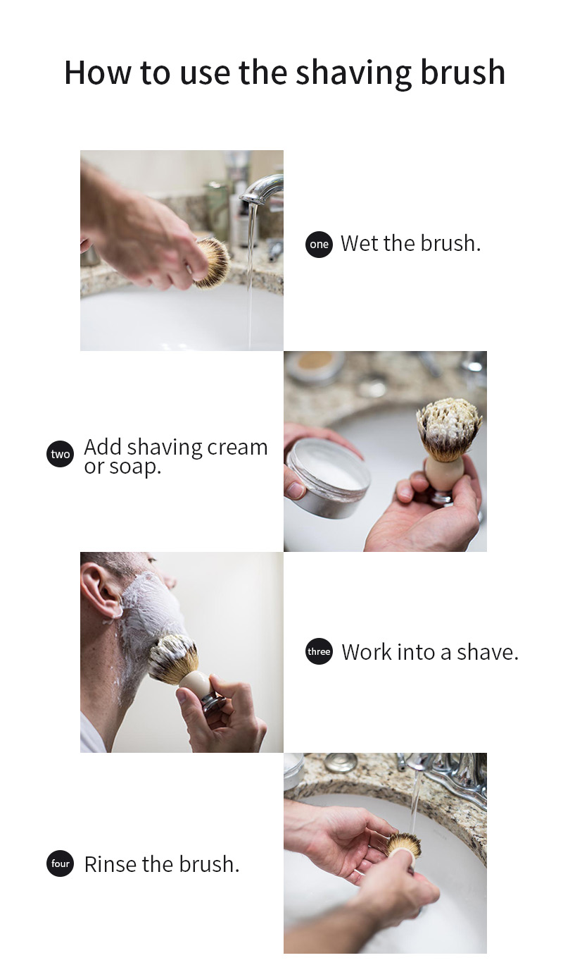 how to use shaving brush