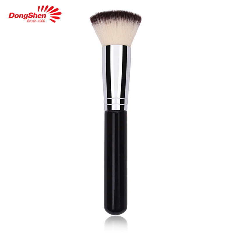 Dongshen professional flat top synthetic hair makeup foundation brush (1)