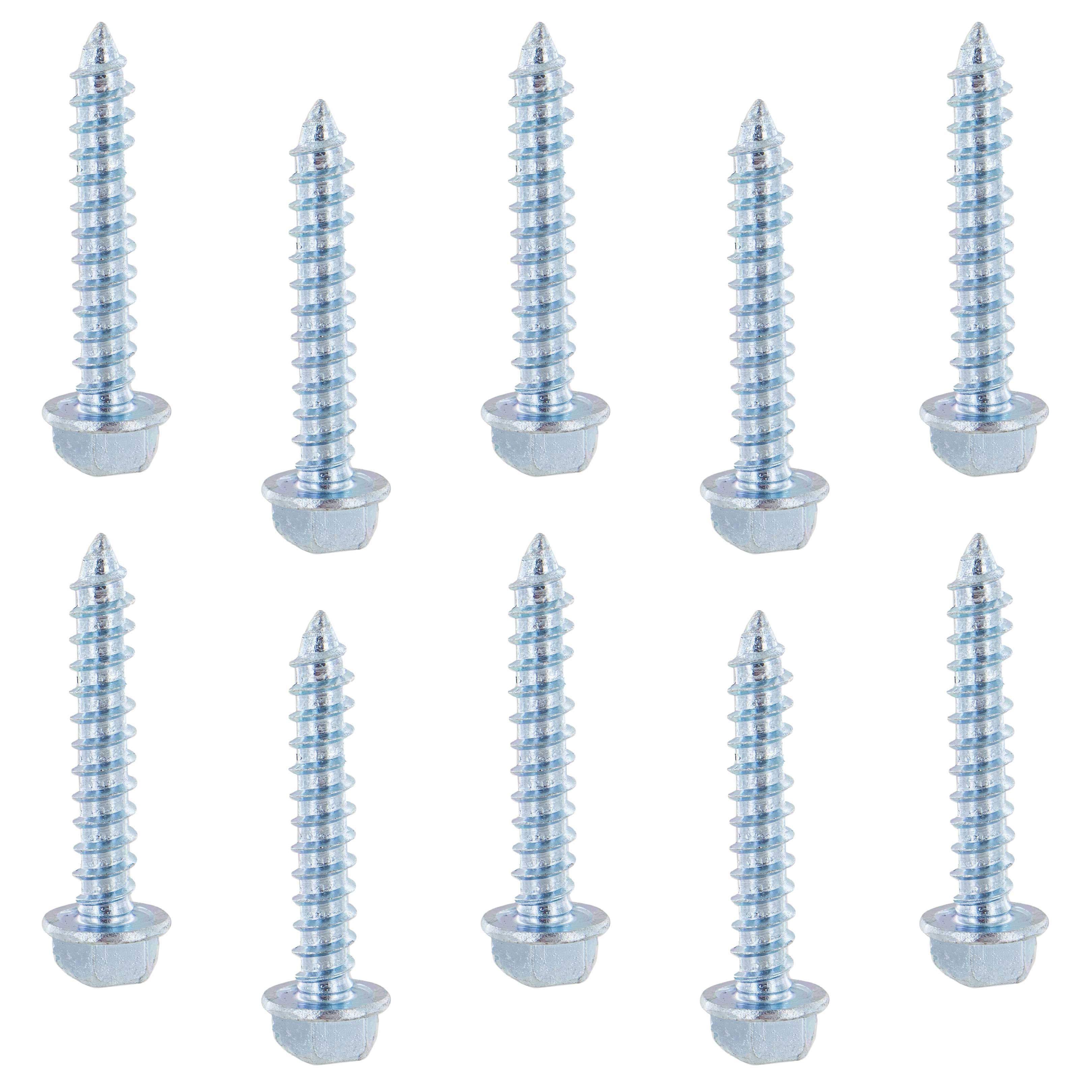 Iron Material Hex Head Wood Half Thread Self-Drilling Screws With Blue & White Zinc