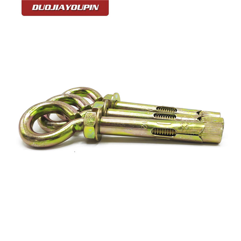 Get Secure Anchoring Solutions with Eye <a href='/bolt/'>Bolt</a> Sleeve Anchor from Our Factory - Yellow Zinc Coated