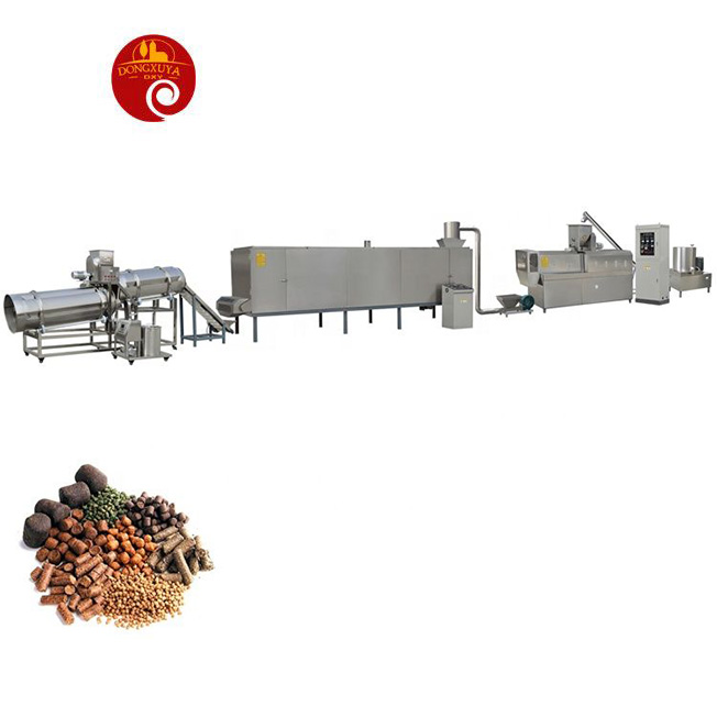 Pet dog food fish feed pellet making processing extruder machine  production line