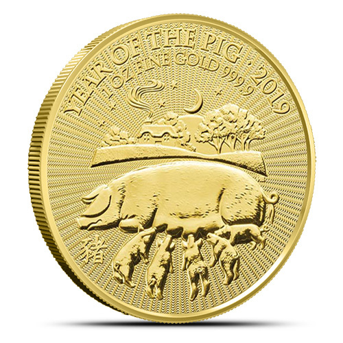 RWANDA 50 AMAFARANGA 2019 ( LUNAR Year of the PIG ) 1oz SILVER coin (Ag 999) BU | All About Precious Metals Online