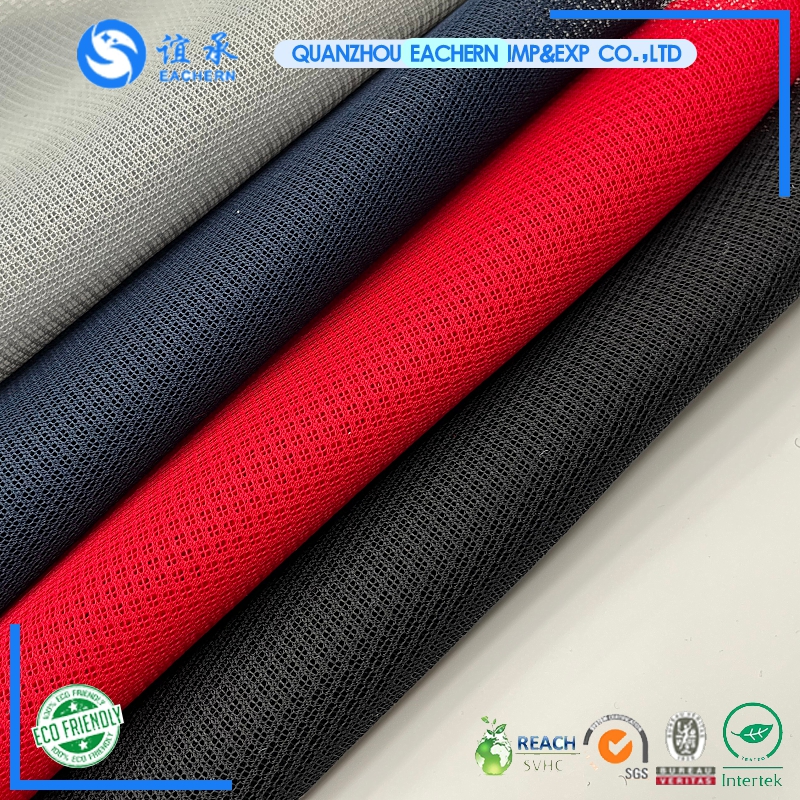 Wholesale 3d air stretch polyester tricot sport mesh fabric for dress lining