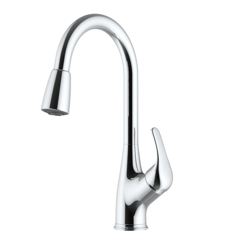 Pull-down kitchen faucet