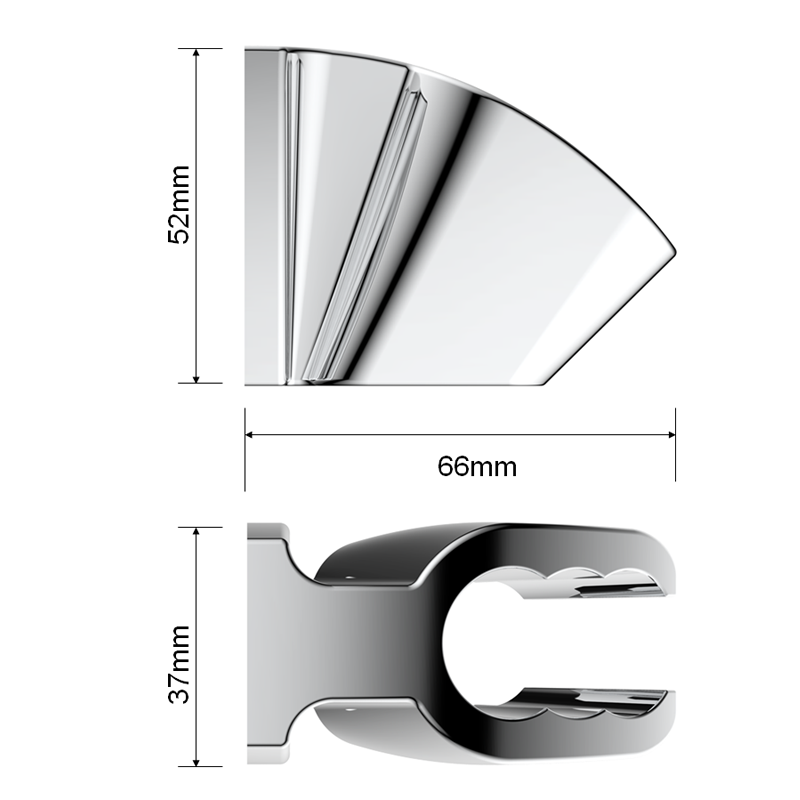 3-Position shower wall mount