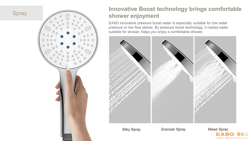 New style 3F Pressure Boost Shower 716901 handheld Showe-5